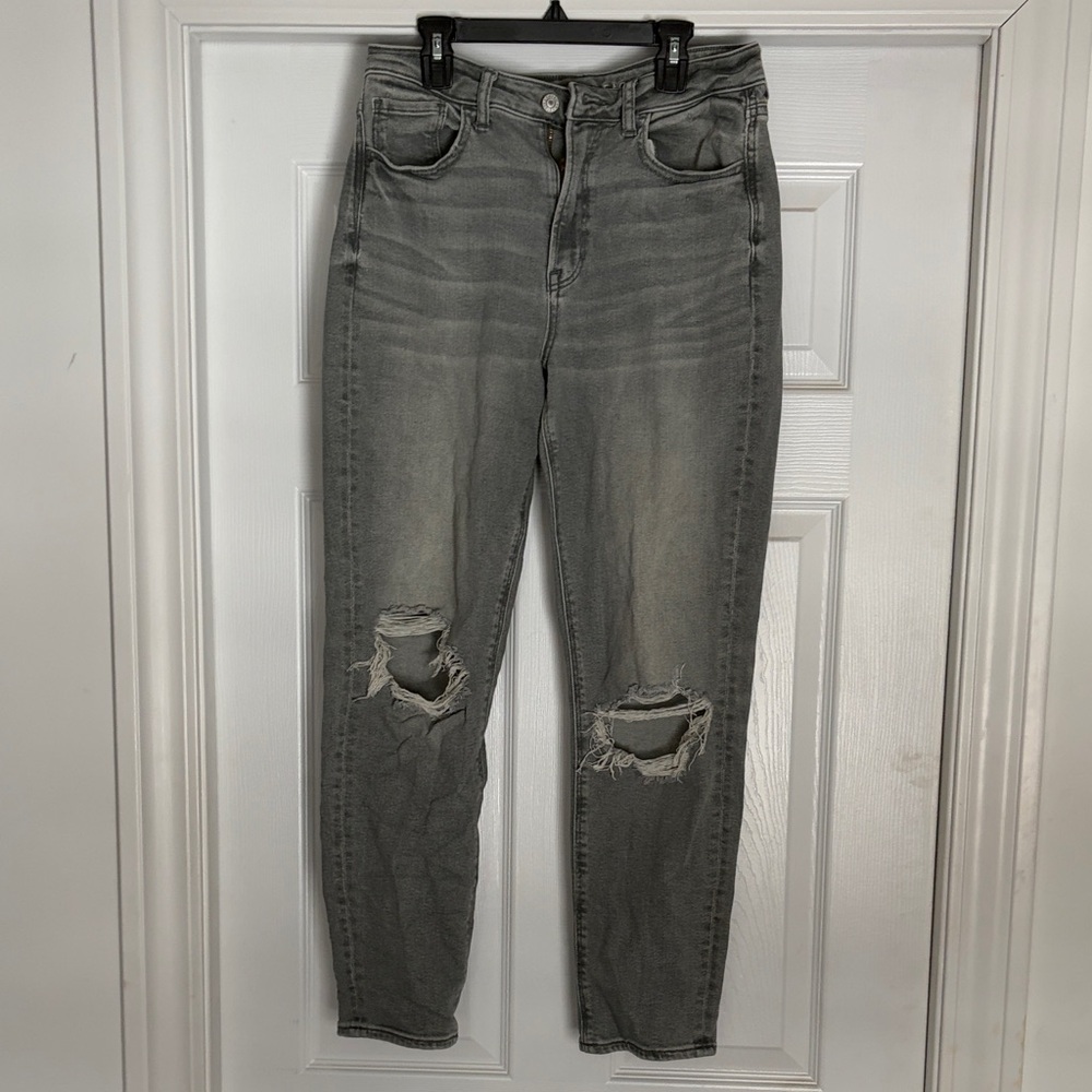 American Eagle Outfitters High Rise Gray Jeans